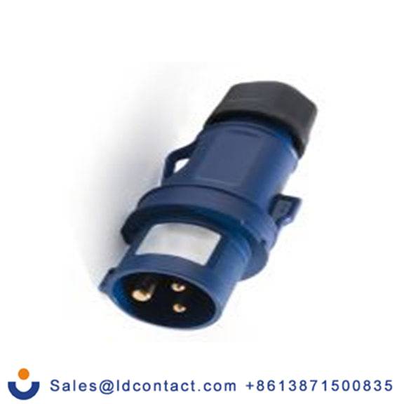RS PRO,214-4081,32A工业连接器插头, 3P, 200 → 250 v, 电缆安装, IP54, 蓝色