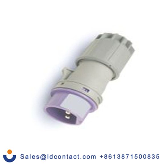 RS PRO,214-4092,16A工业连接器插头, 2P, 20 → 25 v, 电缆安装, IP44, 紫色