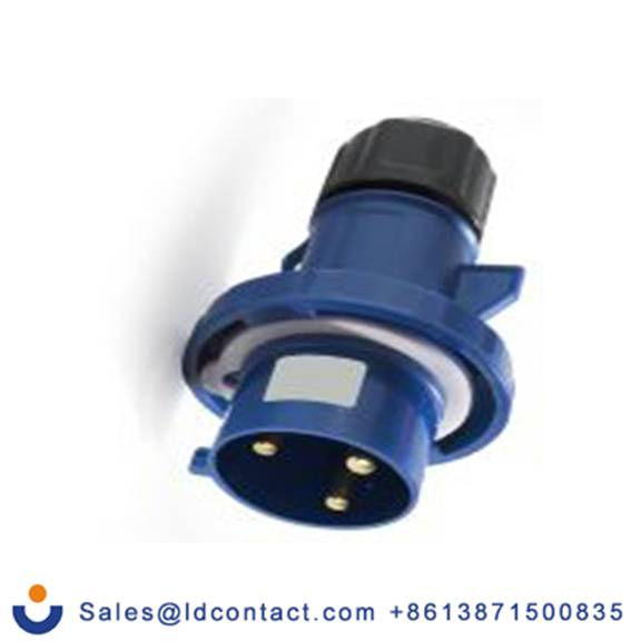 RS PRO,214-4106,32A工业连接器插头, 2P + E, 200 → 250 v, 电缆安装, IP67, 蓝色