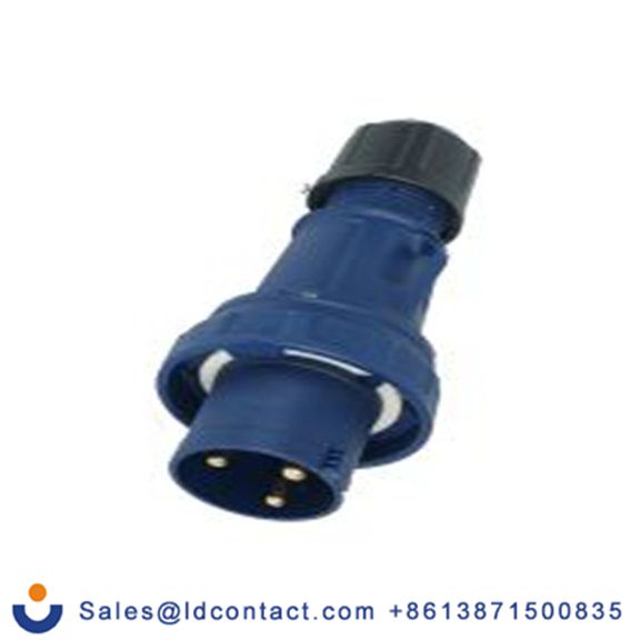 RS PRO,214-4107,63A工业连接器插头, 2P + E, 200 → 250 v, 电缆安装, IP67, 蓝色