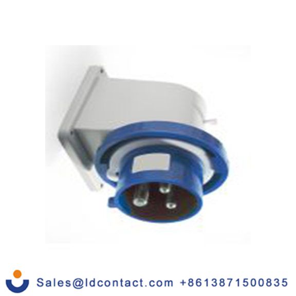 RS PRO,214-4109,16A工业连接器插头, 2P + E, 200 → 250 v, 壁挂式安装, IP67, 蓝色