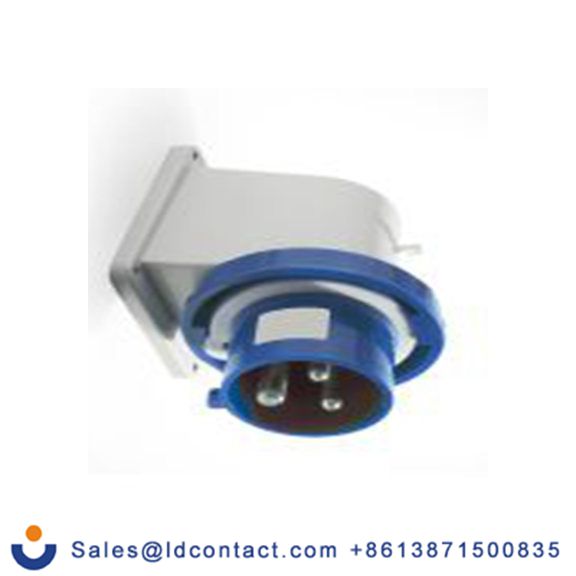 RS PRO,214-4110,32A工业连接器插头, 2P + E, 200 → 250 v, 壁挂式安装, IP67, 蓝色