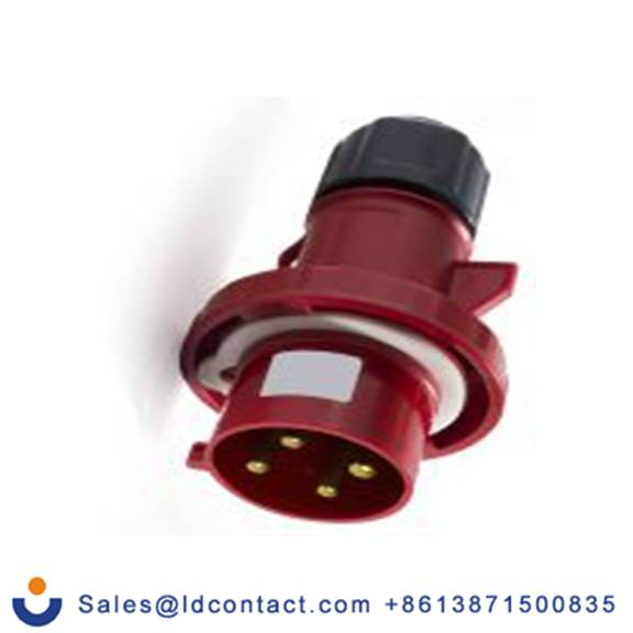 RS PRO,214-4113,32A工业连接器插头, 3P + E, 380 → 415 v, 电缆安装, IP67, 红色