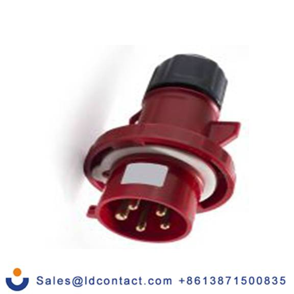 RS PRO,214-4114,32A工业连接器插头, 3P + N + E, 380 → 415 v, 电缆安装, IP67, 红色