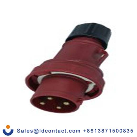 RS PRO,214-4115,63A工业连接器插头, 3P + E, 380 → 415 v, 电缆安装, IP67, 红色