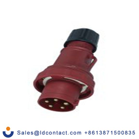 RS PRO,214-4116,63A工业连接器插头, 3P + N + E, 380 → 415 v, 电缆安装, IP67, 红色