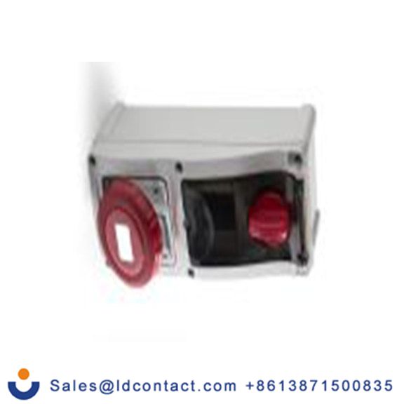 RS PRO,214-4135,32A工业连接器插座, 3P + N + E, 400 V, SMT安装, IP67, 红色