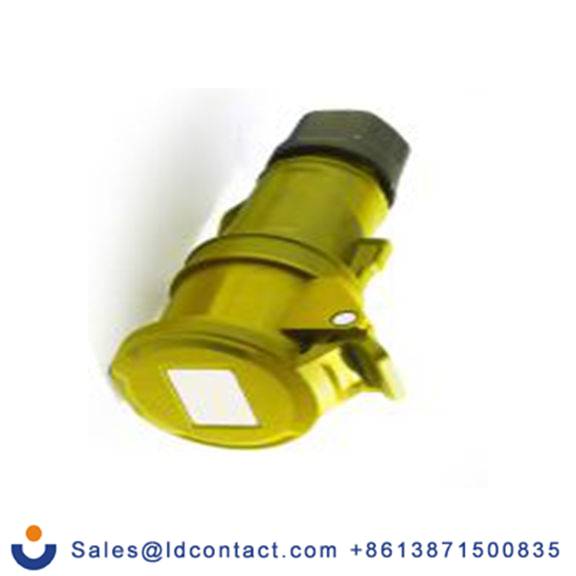 RS PRO,214-4155,32A工业连接器插座, 2P + E, 100 → 130 v, 电缆安装, IP44, 黄色