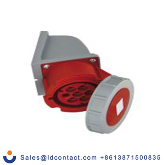 RS PRO,214-4156,16A工业连接器插座, 7P, 400 V, 壁挂式安装, IP67, 红色