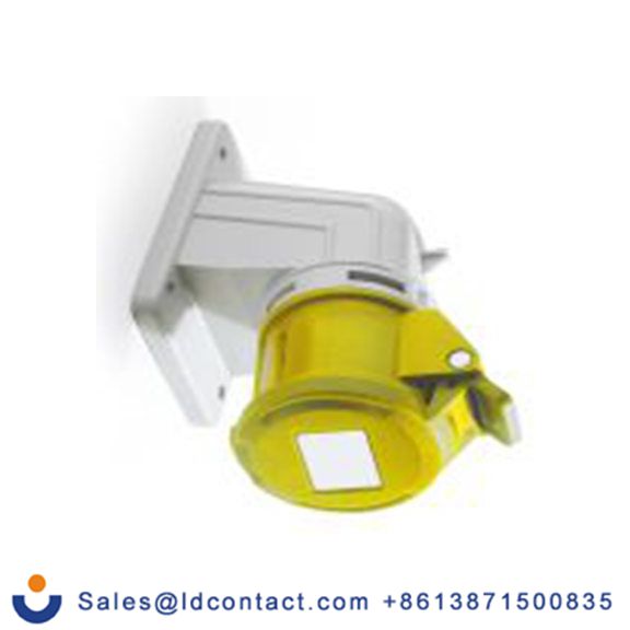 RS PRO,214-4159,16A工业连接器插座, 2P + E, 100 → 130 v, 面板安装, IP44, 黄色