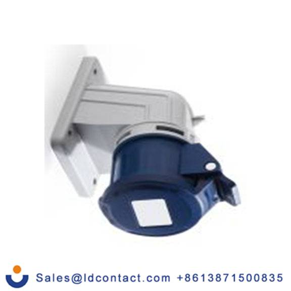 RS PRO,214-4169,16A工业连接器插座, 2P + E, 200 → 250 v, 面板安装, IP44, 蓝色