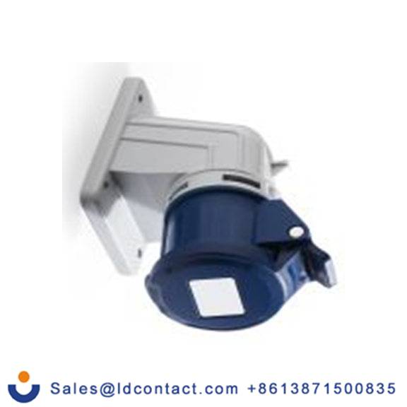 RS PRO,214-4170,32A工业连接器插座, 2P + E, 200 → 250 v, 面板安装, IP44, 蓝色