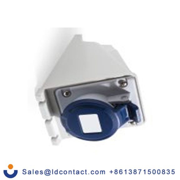 RS PRO,214-4173,32A工业连接器插座, 2P + E, 200 → 250 v, 壁挂式安装, IP44, 蓝色