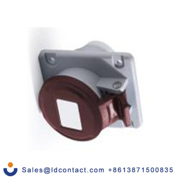 RS PRO,214-4178,16A工业连接器插座, 3P + E, 380 → 415 v, 面板安装, IP44, 红色