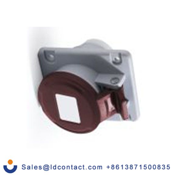 RS PRO,214-4181,32A工业连接器插座, 3P + E, 380 → 415 v, 面板安装, IP44, 红色