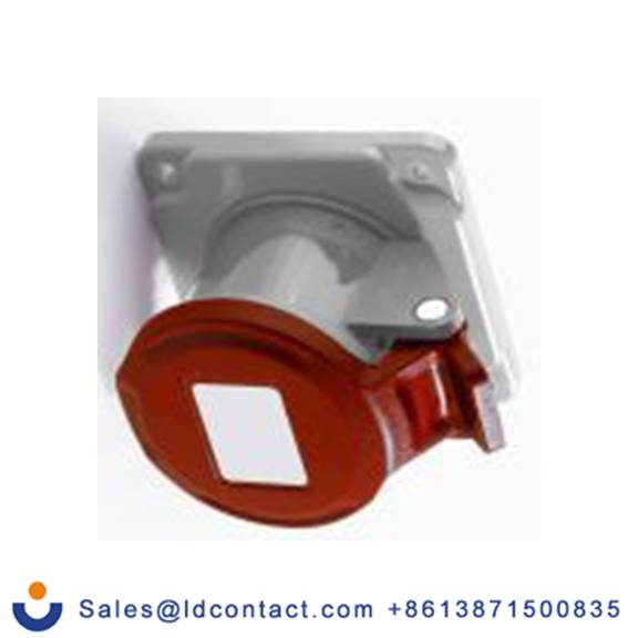 RS PRO,214-4188,16A工业连接器插座, 3P + N + E, 380 → 415 v, 面板安装, IP44, 红色