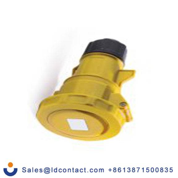 RS PRO,214-4195,32A工业连接器插座, 2P + E, 100 → 130 v, 电缆安装, IP67, 黄色