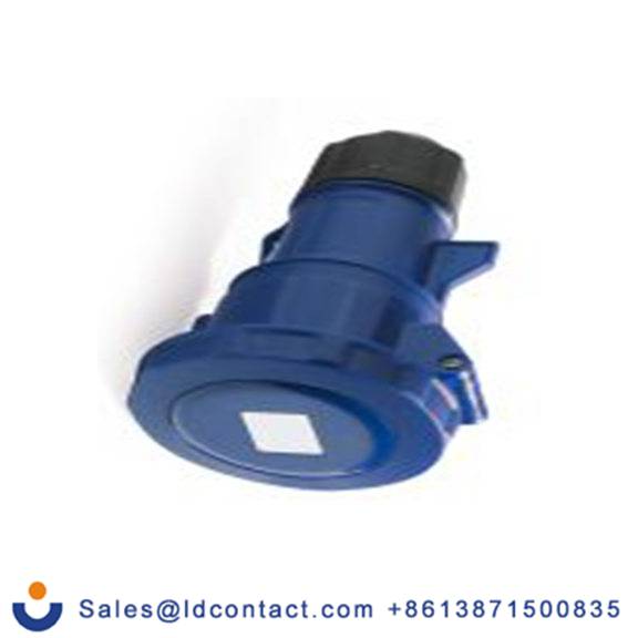 RS PRO,214-4204,32A工业连接器插座, 2P + E, 200 → 250 v, 电缆安装, IP67, 蓝色