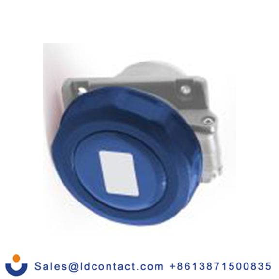 RS PRO,214-4206,16A工业连接器插座, 2P + E, 200 → 250 v, 面板安装, IP67, 蓝色