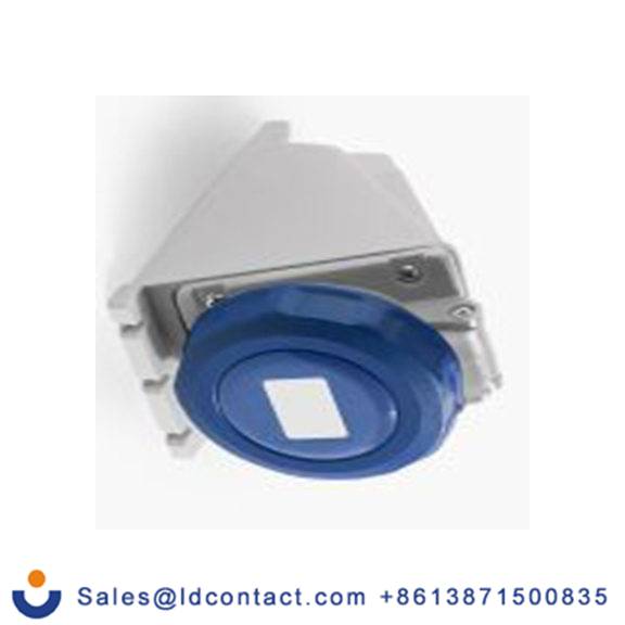 RS PRO,214-4210,32A工业连接器插座, 2P + E, 200 → 250 v, 壁挂式安装, IP67, 蓝色