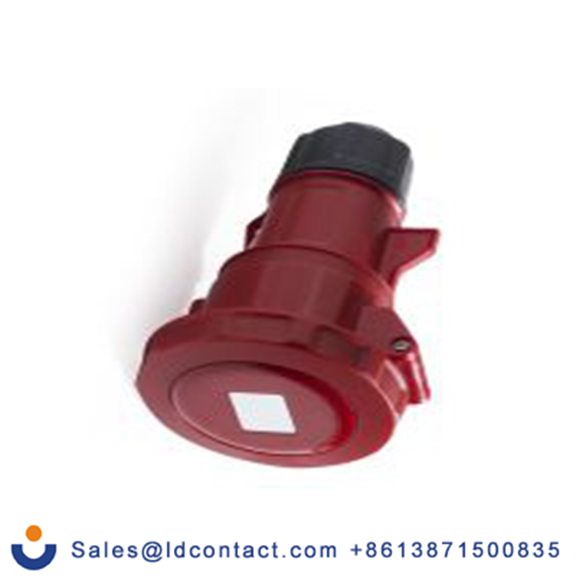 RS PRO,214-4214,32A工业连接器插座, 3P + N + E, 380 → 415 v, 电缆安装, IP67, 红色