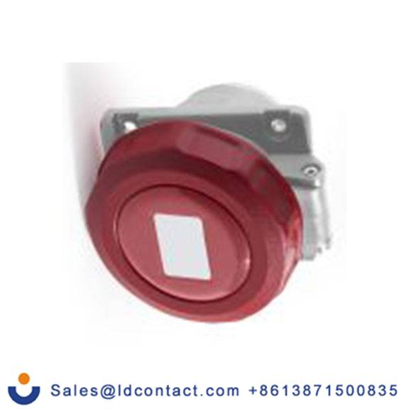 RS PRO,214-4220,16A工业连接器插座, 3P + E, 380 → 415 v, 面板安装, IP67, 红色