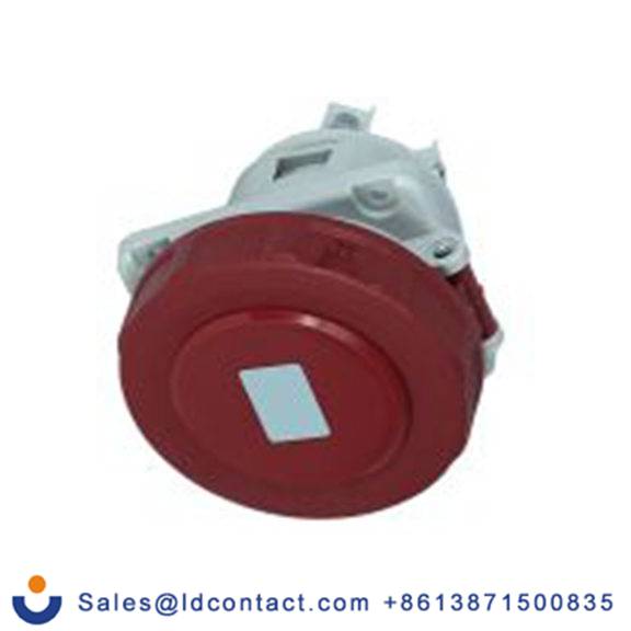 RS PRO,214-4226,63A工业连接器插座, 3P + N + E, 380 → 415 v, 面板安装, IP67, 红色