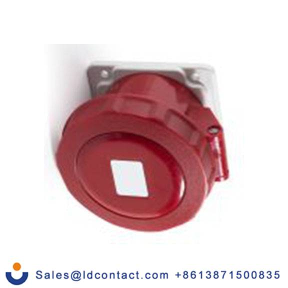 RS PRO,214-4228,16A工业连接器插座, 3P + E, 380 → 415 v, 面板安装, IP67, 红色