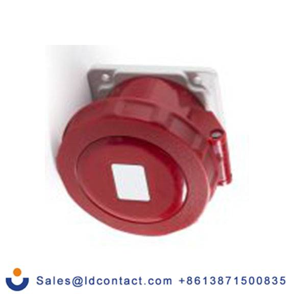 RS PRO,214-4229,16A工业连接器插座, 3P + N + E, 380 → 415 v, 面板安装, IP67, 红色