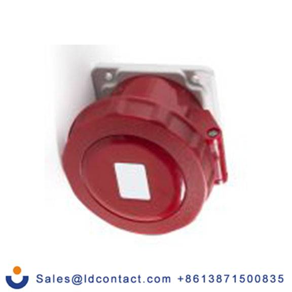 RS PRO,214-4230,32A工业连接器插座, 3P + N + E, 380 → 415 v, 面板安装, IP67, 红色