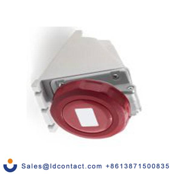 RS PRO,214-4234,32A工业连接器插座, 3P + N + E, 380 → 415 v, 壁挂式安装, IP67, 红色