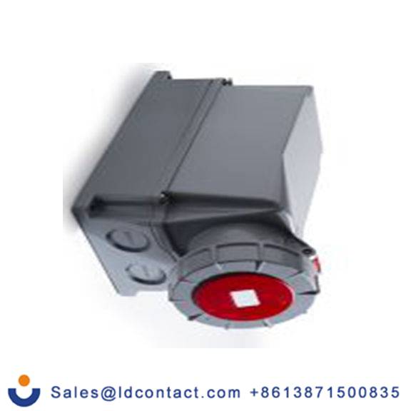 RS PRO,214-4237,125A工业连接器插座, 3P + E, 380 → 415 v, 壁挂式安装, IP67, 红色