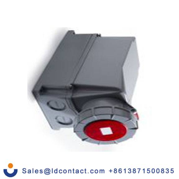 RS PRO,214-4238,125A工业连接器插座, 3P + N + E, 380 → 415 v, 壁挂式安装, IP67, 红色