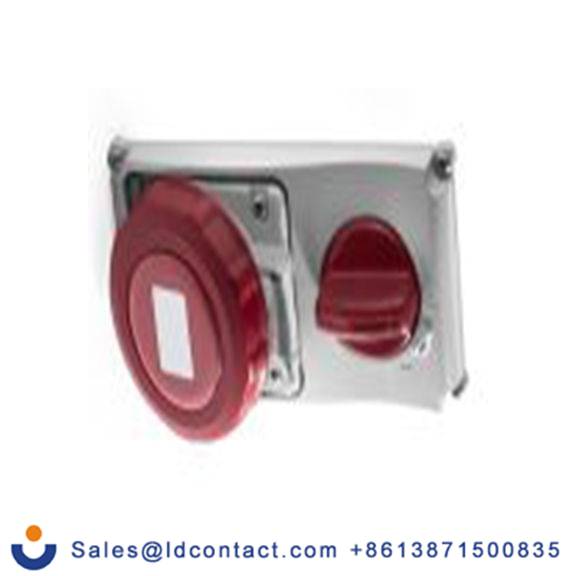 RS PRO,214-4240,32A工业连接器插座, 3P + N + E, 400 V, 面板安装, IP67, 红色