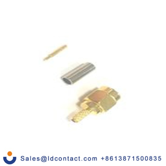 RS PRO,217-7777,SMA 连接器 公, 50 Ω, 电缆安装, 直向, 用于同轴线 SMA系列 压接