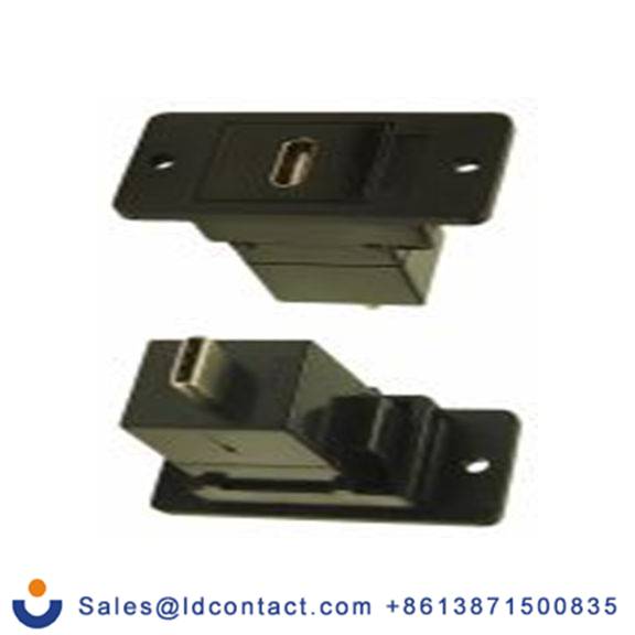 RS PRO,218-8313,USB 连接器, USB C 型 母/公, 2端口, 面板安装 直向 FT系列