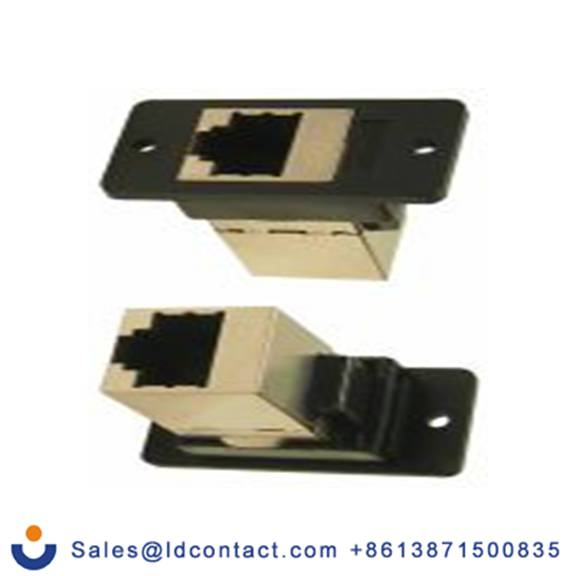 RS PRO,218-8325,RJ45 母插, 面板安装 RJ45 连接器, 1口, 8路, 屏蔽, 矩形 FT系列