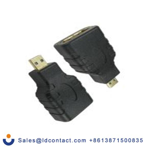 RS PRO,220-6489,HDMI 适配器 Micro HDMI类型 公 HDMI类型 母插