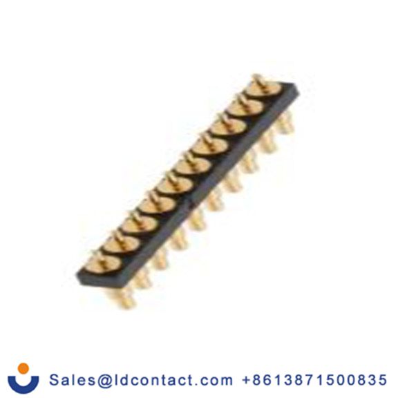 RS PRO,227-2124,10p 1排 印刷电路板连接器 直向 板对板连接器, 2.54 mm间距, 12 V, 通孔安装 无罩 PH1系列