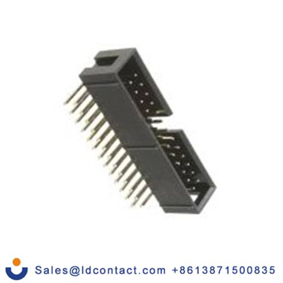 RS PRO,227-2189,26p 2排 PCB 针座 直角 板对板连接器, 2.54 mm间距, 250 V, 表面安装 覆盖 BHR系列