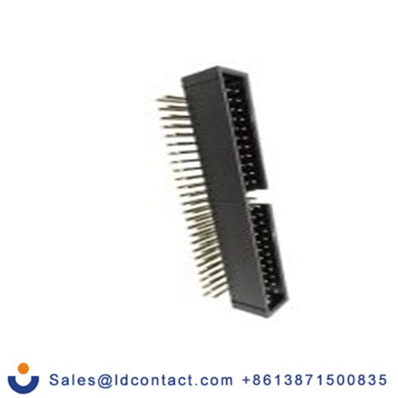 RS PRO,227-2198,50p 2排 PCB 针座 直角 板对板连接器, 2.54 mm间距, 250 V, 表面安装 覆盖 BHR系列