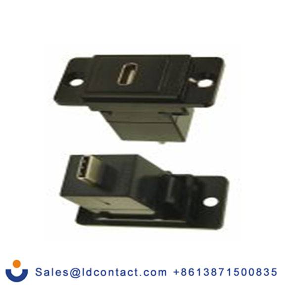 RS PRO,235-4759,USB 连接器, USB C 型 母/公, 2端口, 面板安装 直向 USB 3.0 FT系列