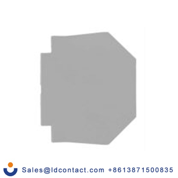 RS PRO,242-0463,馈通端子块 端板, 尼龙 66制, 灰色