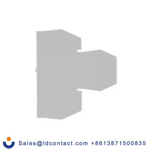 RS PRO,242-0471,馈通端子块 端板, 尼龙 66制, 灰色