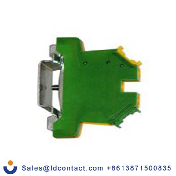 RS PRO,242-0500,1路 接地端子排, DIN 导轨型, CSA 0.5 to 6 mm², 24/10 AWG线规, 58 mm长 笼式弹簧夹, 7 mm宽, 绿色, 黄色 cUL 聚酰