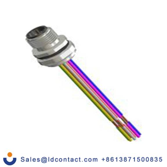 RS PRO,250-0746,M12 圆形连接器 插头, 8芯, 面板安装, 公芯, 30.0 V, IP40, CPM12系列