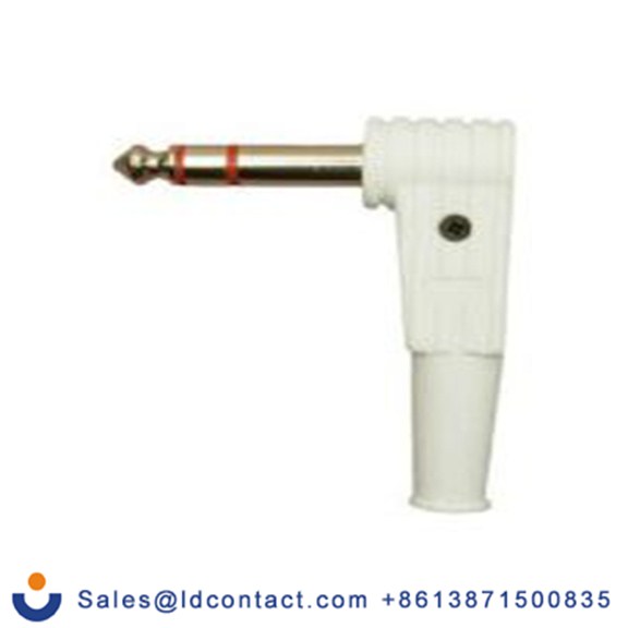 RS PRO,252-3003,6.35mm, 电缆安装 立体声 公, 插孔连接器 直角