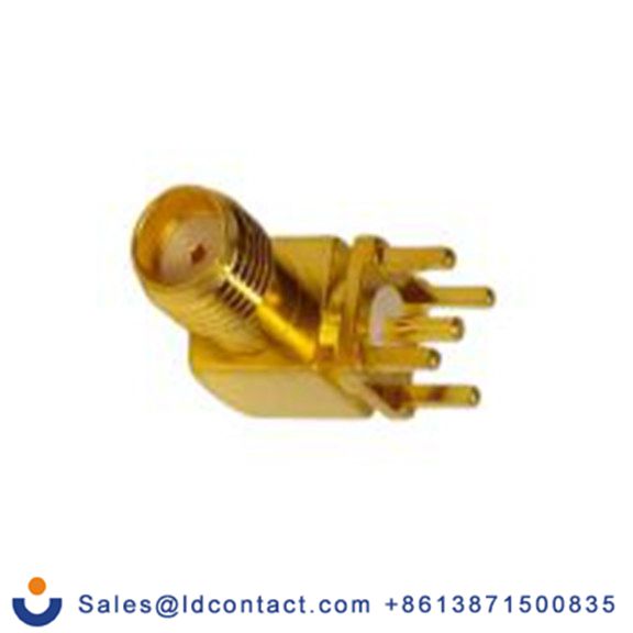 RS PRO,253-7044,SMA 连接器 母插, 50 Ω, 面板安装, 直角 焊接