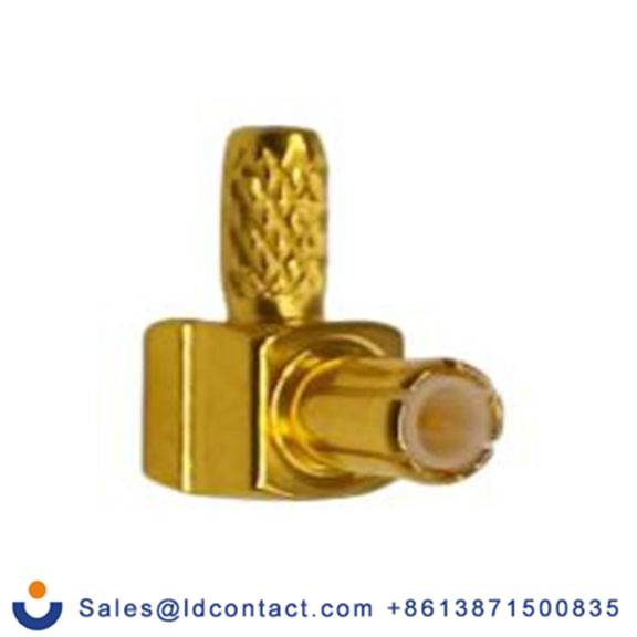 RS PRO,253-7070,MCX 连接器 公, 50 Ω, 电缆安装, 直角, 用于RG-174U线 压接