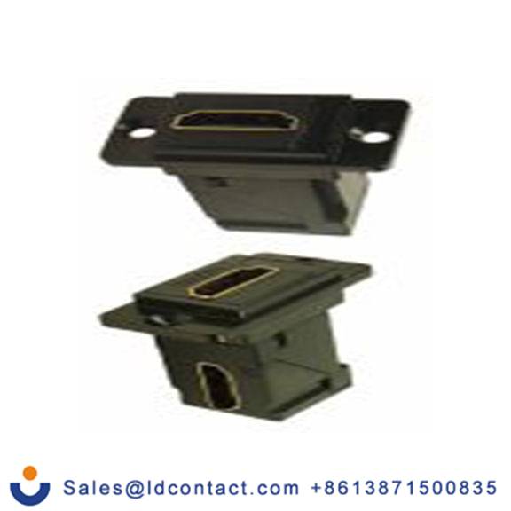 RS PRO,257-6725,HDMI 直角, 19路, 黑色 母插, 35.3 x 19 x 35.5 mm 馈通 HDMI 连接器